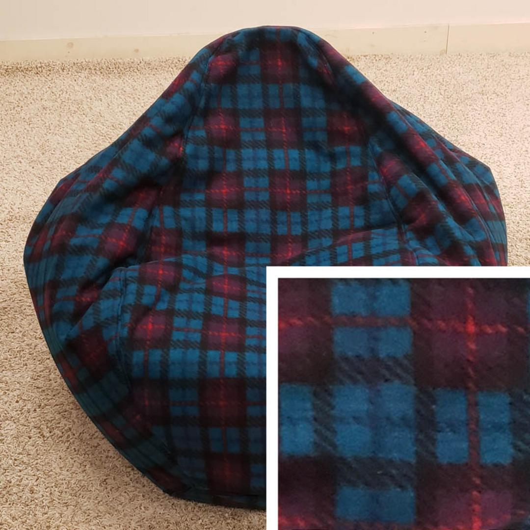 Buffalo plaid bean bag chair clearance